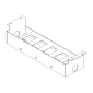 Single sided Horizontal Cable Manager 13